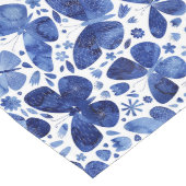 Butterflies Waterverf Indigo Blue Lange Tafelloper (Hoek)