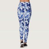 Butterflies Waterverf Indigo Blue Leggings (Achterkant)