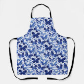 Butterflies Waterverf Indigo Blue Schort (Voorkant)