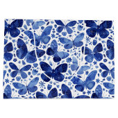 Butterflies Waterverf Indigo Groot Cadeauzakje (Achterkant)