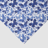 Butterflies Waterverf Indigo Tissuepapier (Detail)