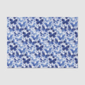 Butterflies Waterverf Indigo Tissuepapier (Voorkant)