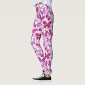 Butterflies Waterverf Magenta Pink Leggings (Links)
