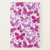Butterflies Waterverf Magenta Pink Planner (Achterkant)