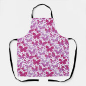 Butterflies Waterverf Magenta Pink Schort (Voorkant)