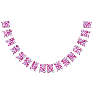 Butterflies Waterverf Magenta Pink Vlaggetjes