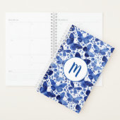 Butterflies Waterverf Monogram blauw Planner (Display)