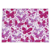 Butterflies Waterverf Roze Groot Cadeauzakje (Voorkant)