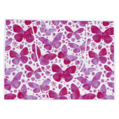 Butterflies Waterverf Roze Groot Cadeauzakje (Achterkant)