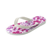 Butterflies Waterverf Roze teenslipper van het kin Kinder Teenslippers (Schuin)