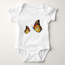 Butterflies waterverf tekeningBaby Jersey Bodysuit