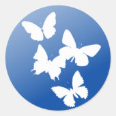 Butterflies - Weddenschap Ronde Sticker (Voorkant)