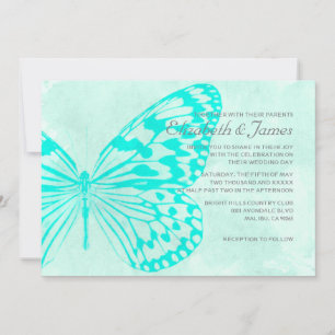 Butterflies Wedding Invitations Kaart