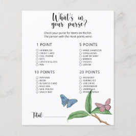 Butterflies - Whats in je paarse baby shower game