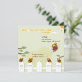 Butterflies Whimsical Farewell Party Invitation Kaart (Staand voorkant)