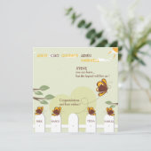 Butterflies Whimsical Farewell Party Invitation Kaart (Staand voorkant)