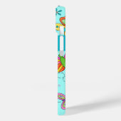 Butterflies Whimsy Turquoise Blue Name personalise Case-Mate iPhone Case (Achterkant / Links)