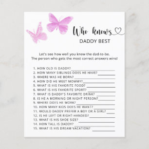 Butterflies - Wie kent DADDY het beste spel