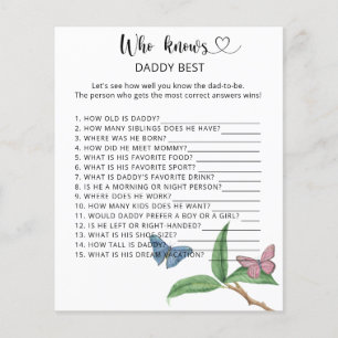 Butterflies - Wie kent DADDY het beste spel