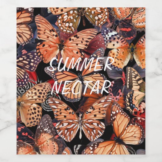 Butterflies Wijn Etiket (Enkel label)