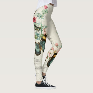 Butterflies Wildbloemen Ephemera Romantic Leggings