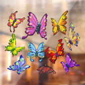Butterflies Window Cling Raamsticker (Vel 2)