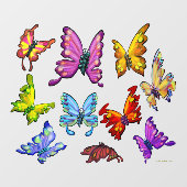 Butterflies Window Cling Raamsticker (Vel)