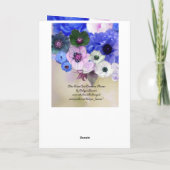 BUTTERFLIES, WITTE ROZEN EN ANEMONSENSTROMEN KAART (Achterkant)