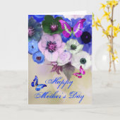 BUTTERFLIES, WITTE ROZEN EN ANEMONSENSTROMEN KAART (Gele Bloem)