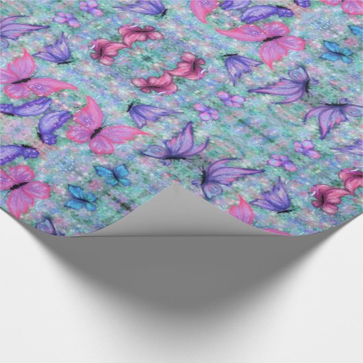 Butterflies Wrappapier Cadeaupapier (Hoek)