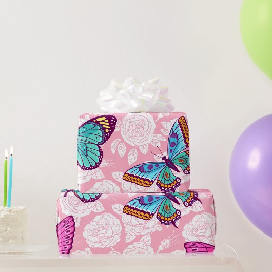 Butterflies Wrappapier Cadeaupapier