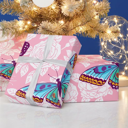 Butterflies Wrappapier Cadeaupapier