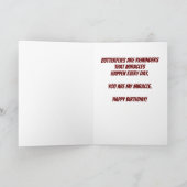 Butterflies zijn de Miracles Waterverf van Birthda Kaart (Binnen)