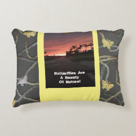 Butterflies zijn een schoonheid accent kussen