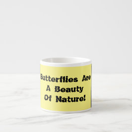 Butterflies zijn een schoonheid espresso kop