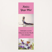 Butterflies zijn Free Custom Name Yoga Mat (Voorkant)
