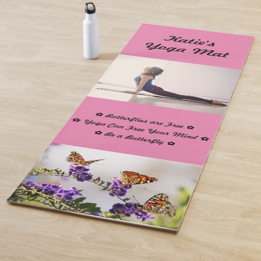 Butterflies zijn Free Custom Name Yoga Mat (In situ)