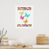 Butterflies zijn Geweldige Poster (Keuken)