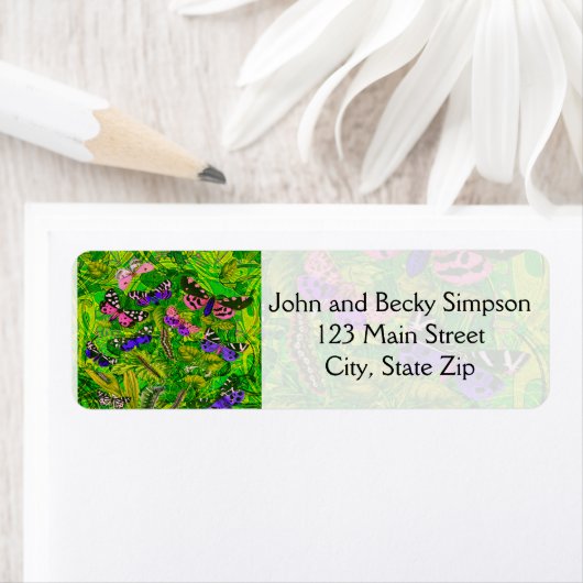 Butterflies zijn vrij etiket (Insitu)