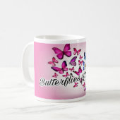 Butterflies zijn vrij... koffiemok (Voorkant links)