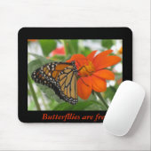 Butterflies zijn vrij muismat (Met muis)