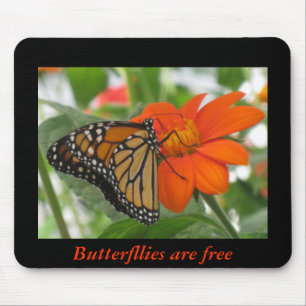 Butterflies zijn vrij muismat