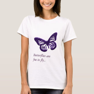 Butterflies zijn vrij om te vliegen t-shirt
