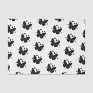 Butterflies (zwart-wit) tissuepapier