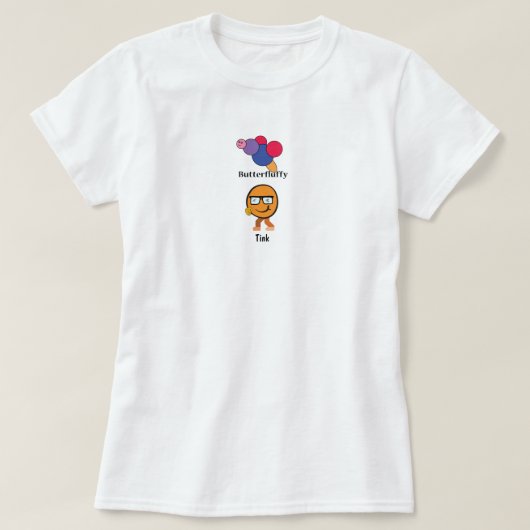 Butterfluffy Tink jongen meisje vrienden food love T-shirt (Design voorkant)