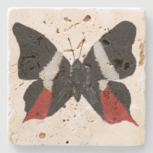 Butterfly9 Stenen Onderzetter (Voorkant)
