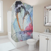 Butterfly 10 Mozaïekdouchergordijn Douchegordijn (In situ)