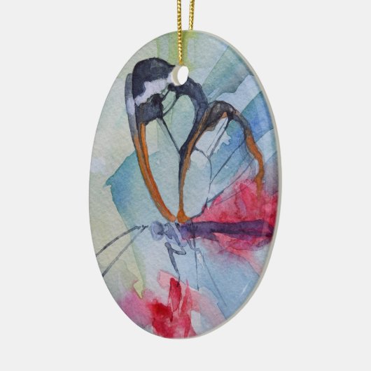 Butterfly 10-sierbloem keramisch ornament (Links)