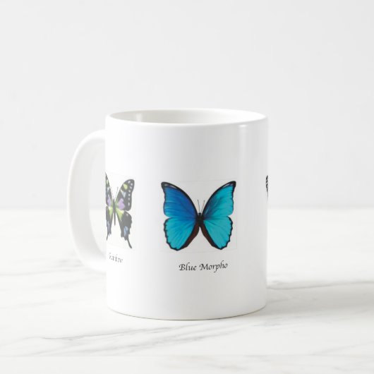 Butterfly 11 oz. mok (Voorkant links)