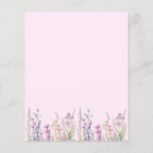 Butterfly 1e Verjaardag roze paarse meisje uitnodi (Achterkant)